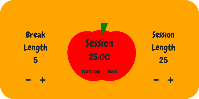 A tomato that has a contdown timer of 25 minutes.